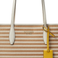 Kate Spade New York Market Stripe Tecido Médio Tote em Pergaminho