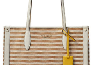 Kate Spade New York Market Stripe Tecido Médio Tote em Pergaminho