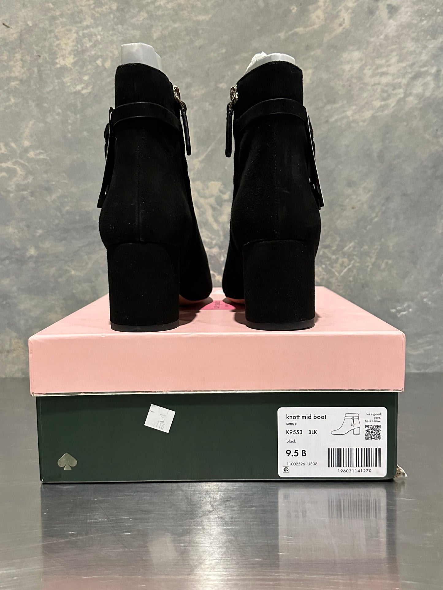 Kate Spade Bota Knott Feminina Preta Tamanho 9,5 B