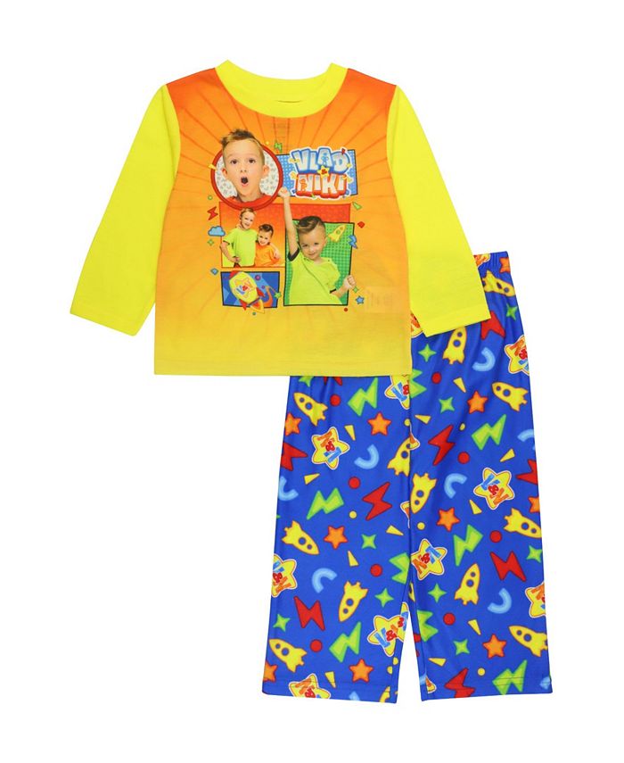 Conjunto de pijamas Vlad e Niki para meninos Ame Toddler, 2 peças, tamanhos variados, 2T