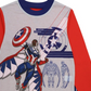 Conjunto de pijamas AME Little Boy's Avengers, 2 peças, azul, tamanho 4