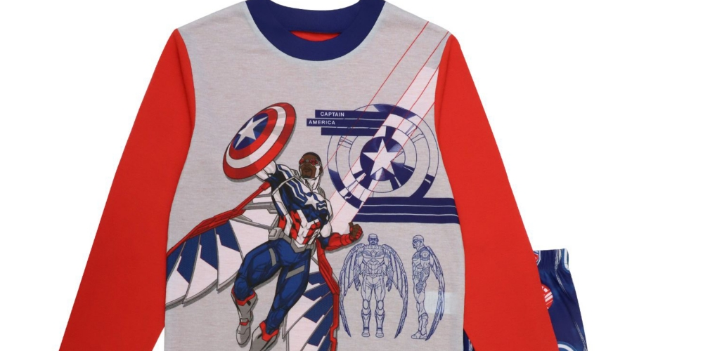 Conjunto de pijamas AME Little Boy's Avengers, 2 peças, azul, tamanho 4