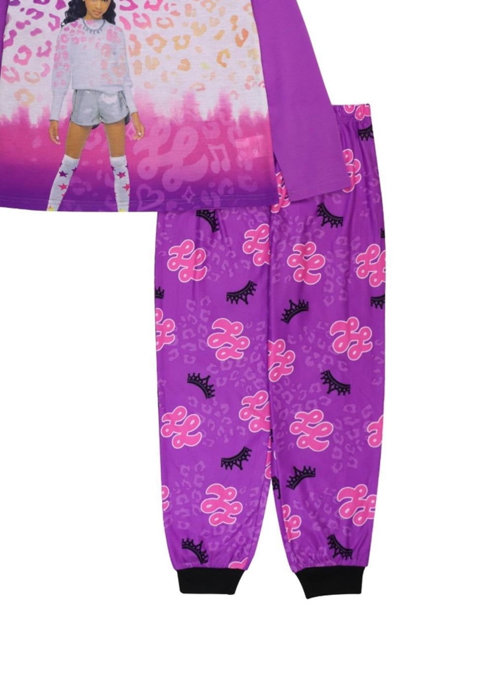 Conjunto de 2 peças de camiseta e pijama That Girl Lay Lay Big Girl, roxo, tamanho 8