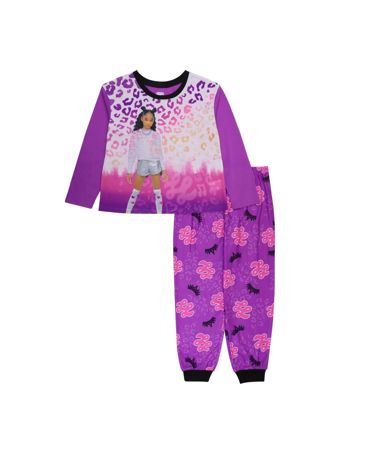 Conjunto de 2 peças de camiseta e pijama That Girl Lay Lay Big Girl, roxo, tamanho 8