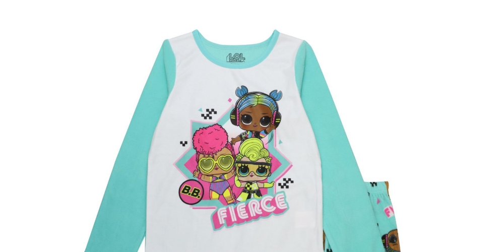 Conjunto de 2 peças de blusa e pijama para menina grande Lol Surprise, branco, tamanho 8