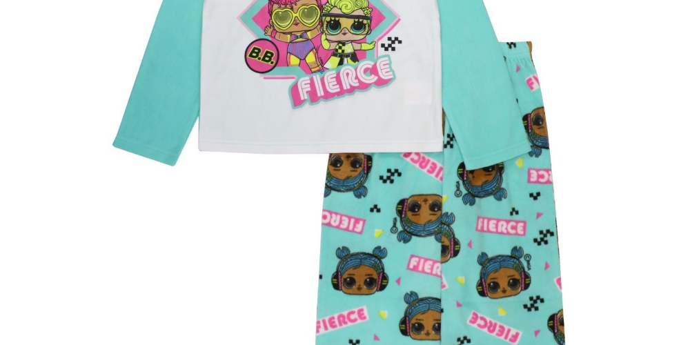 Conjunto de 2 peças de blusa e pijama para menina grande Lol Surprise, branco, tamanho 8
