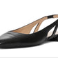 Stuart Weitzman Sapatilhas femininas com detalhes em slingback, pretas, tamanho 8,5 M