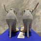 Sandálias de salto alto femininas Stuart Weitzman Nudist, cinza, tamanho 5,5 M