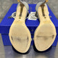 Sandálias de salto alto femininas Stuart Weitzman Nudist, cinza, tamanho 5,5 M
