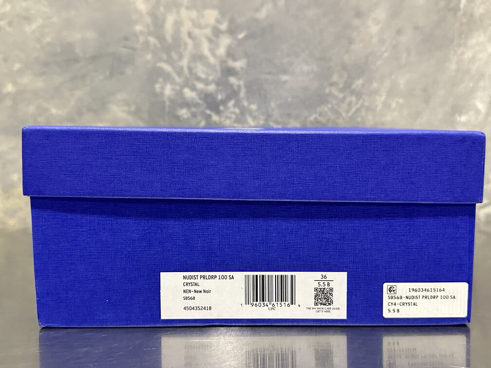 Sandálias de salto alto femininas Stuart Weitzman Nudist, cinza, tamanho 5,5 M