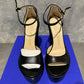 Sandálias plataforma de salto alto feminino Stuart Weitzman Skyhigh, pretas, tamanho 8 M