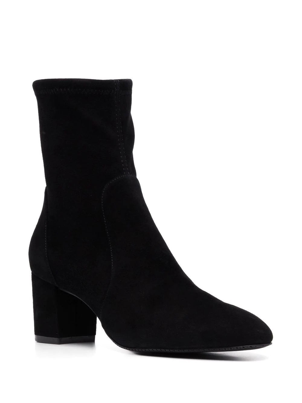 Stuart Weitzman Sleek 60 Sock Bootie Feminino Preto Tamanho 8 M