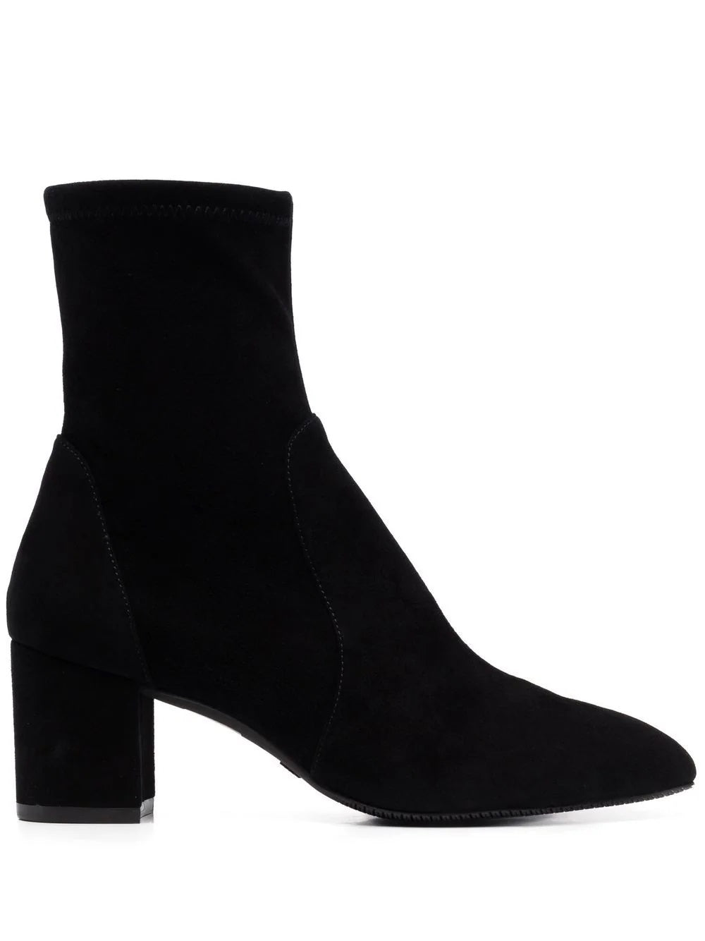 Stuart Weitzman Sleek 60 Sock Bootie Feminino Preto Tamanho 8 M
