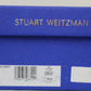 Stuart Weitzman Feminino Gemcut Curve Bico Fino Slingback Scarpin Preto Tamanho 7.5