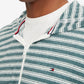 Tommy Hilfiger Masculino Listrado French Terry Moletom com Capuz e Zíper, Verde, Tamanho XXG
