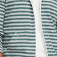 Tommy Hilfiger Masculino Listrado French Terry Moletom com Capuz e Zíper, Verde, Tamanho XXG