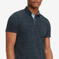 Tommy Hilfiger Polo Masculino com Estampa Personalizada e Tingido no Espaço Azul Tamanho XXX-G