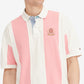 Polo Tommy Hilfiger Heritage Stripe Relaxed Fit Masculino Rosa Tamanho XXX-G