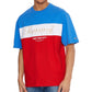 Camiseta Tommy Jeans Masculina Archive Stripe Boxy Fit Vermelha Tamanho X-G
