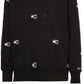 Moletom com capuz Tommy Jeans Twisted Critter Flag Masculino Preto Tamanho Médio