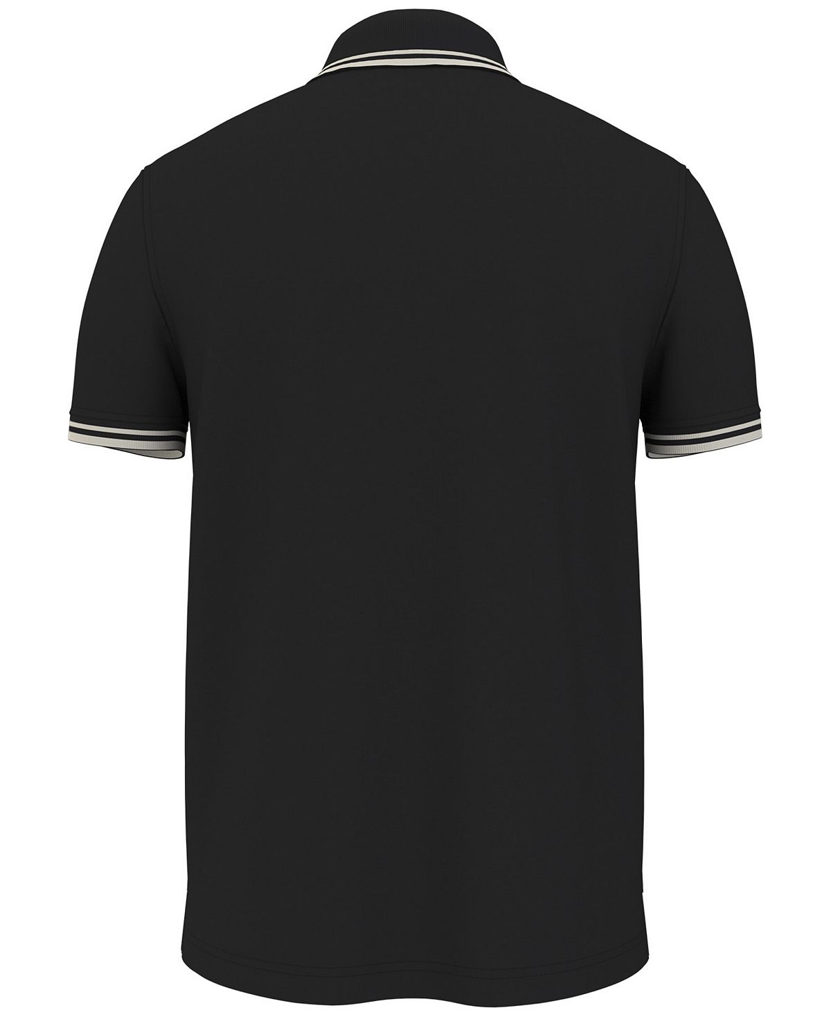 Camisa polo masculina Tommy Hilfiger Christian Regular Fit, preta, tamanho GG