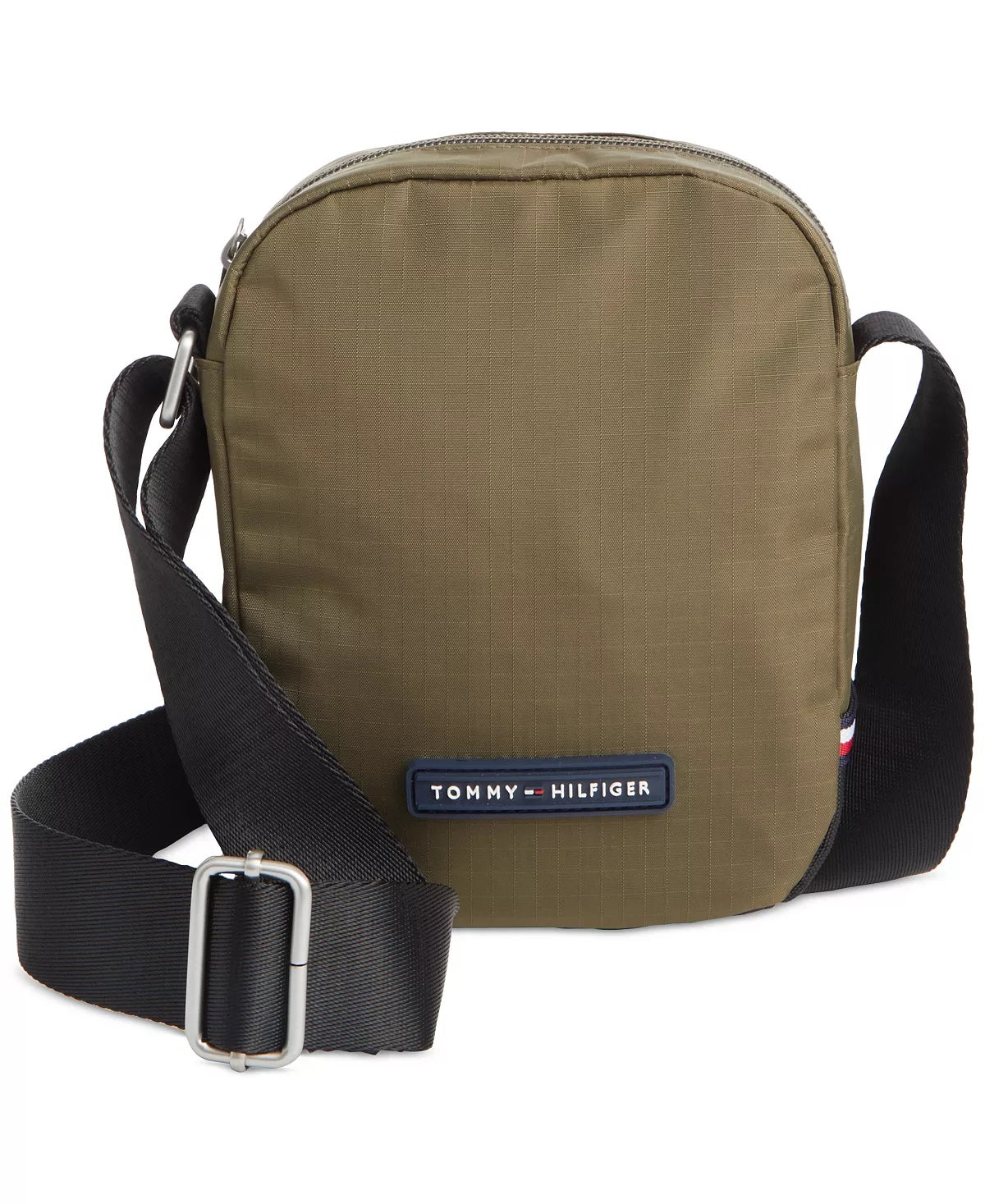 Bolsa Tommy Hilfiger Alexander Mini Zip Close Reporter Masculina Verde Tamanho Regular