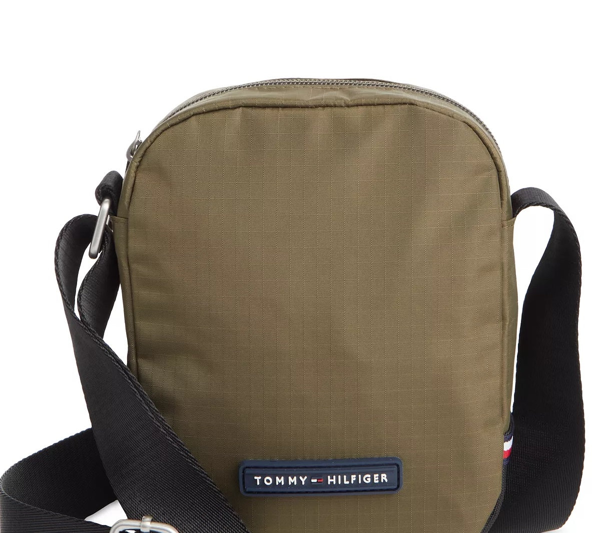 Bolsa Tommy Hilfiger Alexander Mini Zip Close Reporter Masculina Verde Tamanho Regular