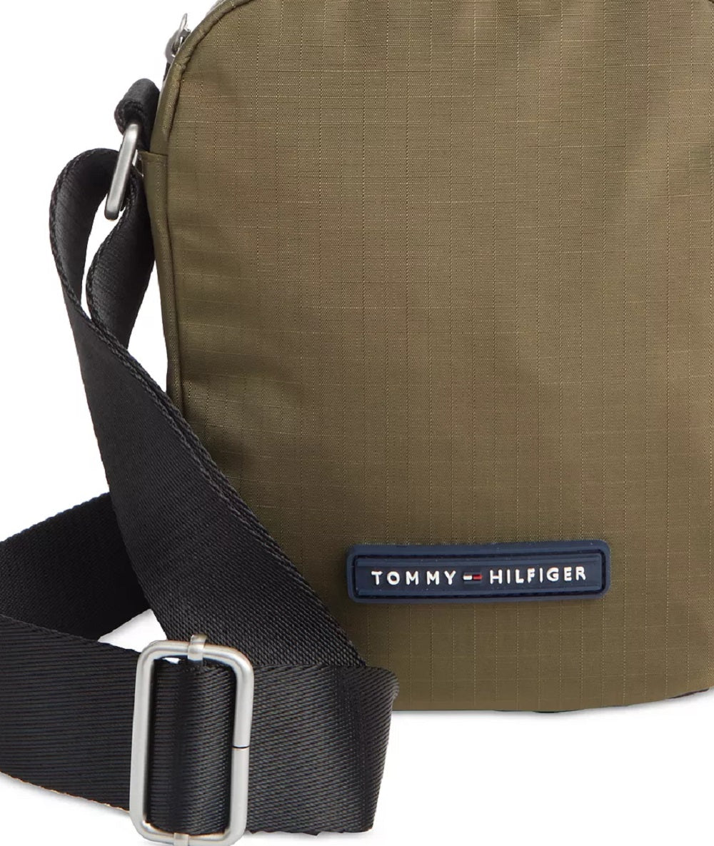Bolsa Tommy Hilfiger Alexander Mini Zip Close Reporter Masculina Verde Tamanho Regular