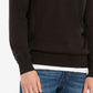 Suéter Tommy Hilfiger Signature Solid Masculino com Gola Redonda Preto Tamanho Médio
