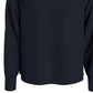Tommy Hilfiger Thompson Moletom Masculino com Zíper de 1/4 e Gola Simulada Azul Tamanho Médio