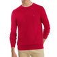Suéter Tommy Hilfiger Signature Solid com gola redonda masculino, vermelho, tamanho GG