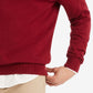 Suéter Tommy Hilfiger Signature Masculino com Decote em V, Vermelho, Tamanho Médio