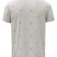 Camiseta masculina Tommy Hilfiger com estampa de logo Critter e listras da bandeira, branca, tamanho grande