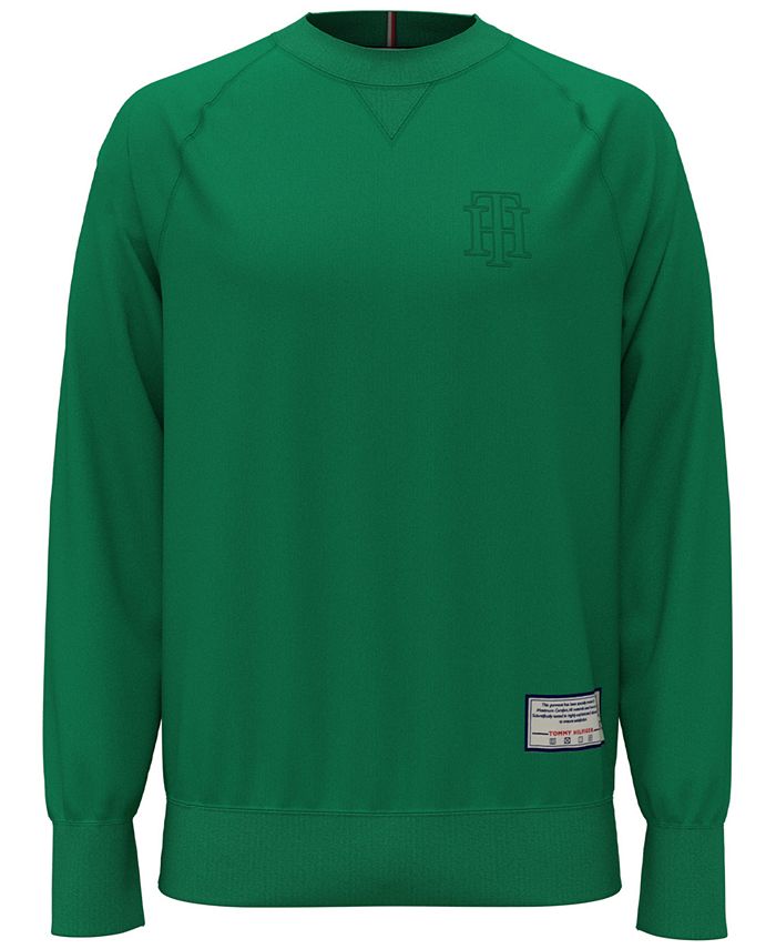 Camiseta masculina Tommy Hilfiger Paul Heritage manga comprida verde tamanho GG