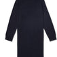 Vestido suéter feminino Tommy Hilfiger com zíper e logotipo, azul, tamanho grande