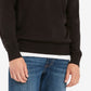Suéter masculino Tommy Hilfiger Signature Solid com gola redonda, preto, tamanho 3XL