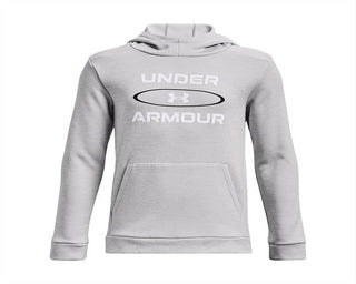 Moletom com capuz Under Armour Graphic Fleece para meninos de 8 a 20 anos, tamanho: grande, cinza