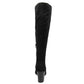 Botas de salto Willetta casuais femininas Sugar, pretas, tamanho 8 M