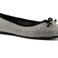 Juicy Couture Sapatilhas Femininas Farrah Embelezadas Pretas Tamanho 9,5M