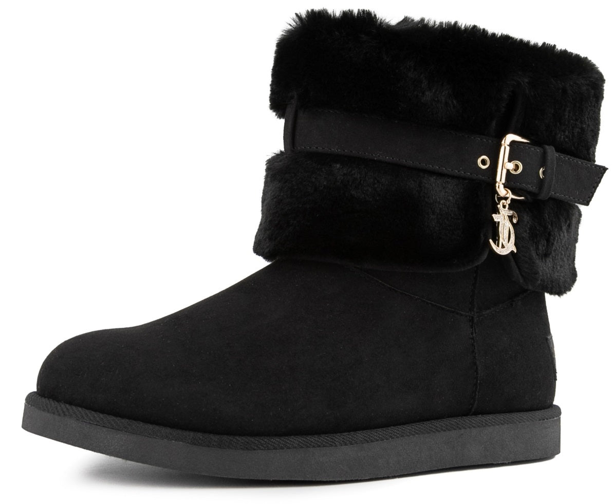 Botas de inverno femininas Juicy Couture Koala, pretas, tamanho 9 M