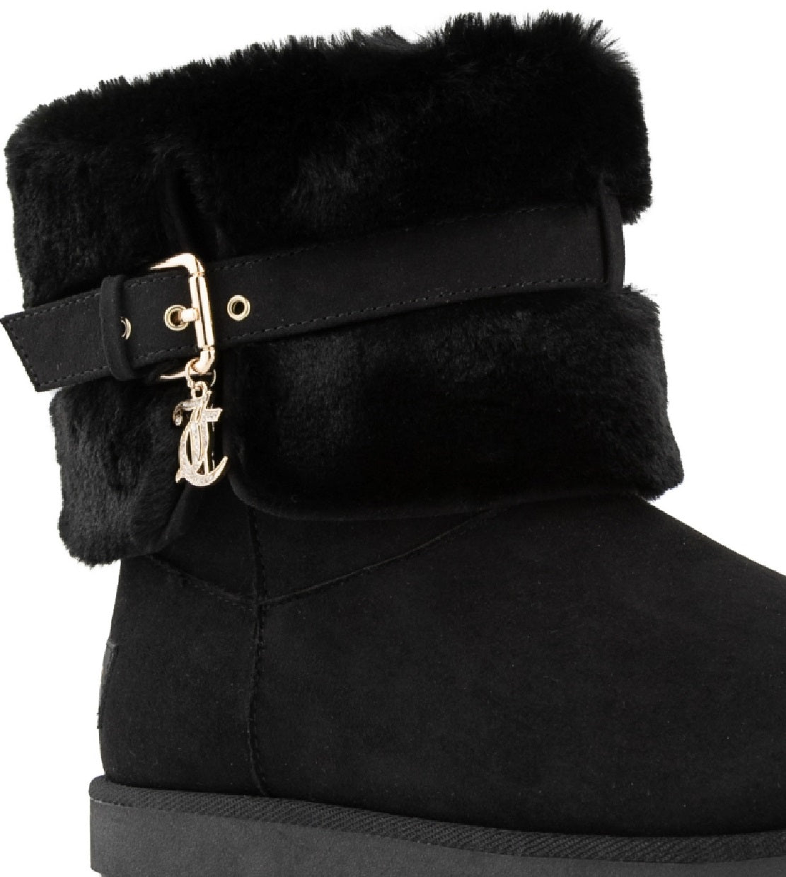 Botas de inverno femininas Juicy Couture Koala, pretas, tamanho 9 M