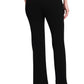 Calça feminina Theory Demitria Slit Double Knit Preta Tamanho 10