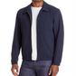 Jaqueta masculina Theory Brody Precision Ponte com zíper frontal, azul, tamanho pequeno