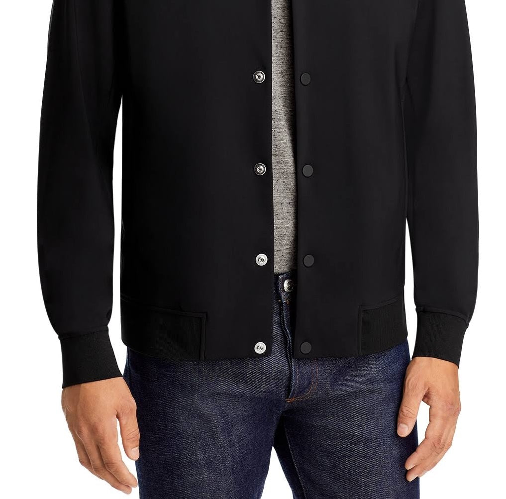 Jaqueta bomber slim fit Murphy Precision Masculina Theory, preta, tamanho grande
