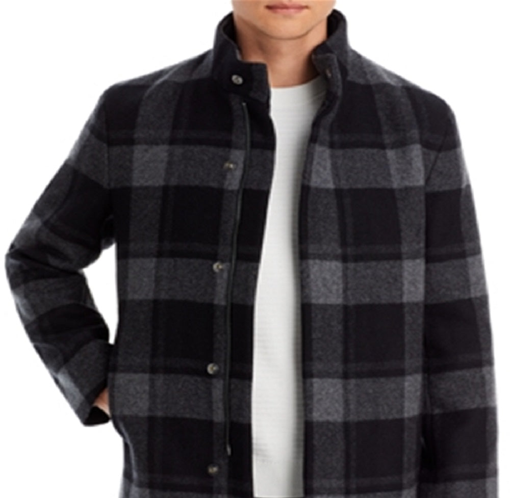 Casaco xadrez Clarence Rush Theory masculino, preto, tamanho pequeno