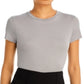 Camiseta feminina Apex Tiny Tee cinza tamanho médio