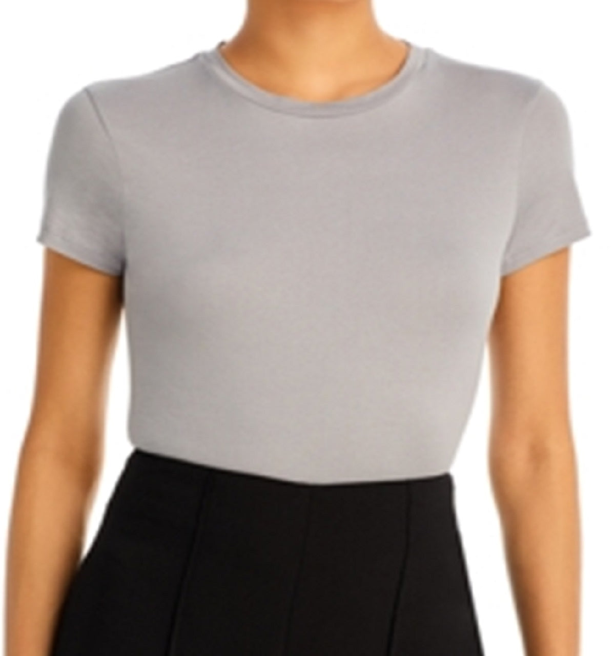Camiseta feminina Apex Tiny Tee cinza tamanho médio