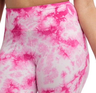 Bermuda de ciclismo Champion feminina autêntica com tie-dye rosa tamanho 4X
