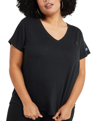 Camiseta Champion Powerblend Feminina Preta Tamanho XX-G