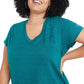 Camiseta Champion Powerblend Feminina Verde Tamanho 1X